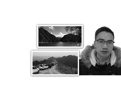 帶頭致富的周功斌自駕越野車車隊。浙西川藏線沿途湖山的美麗風光。