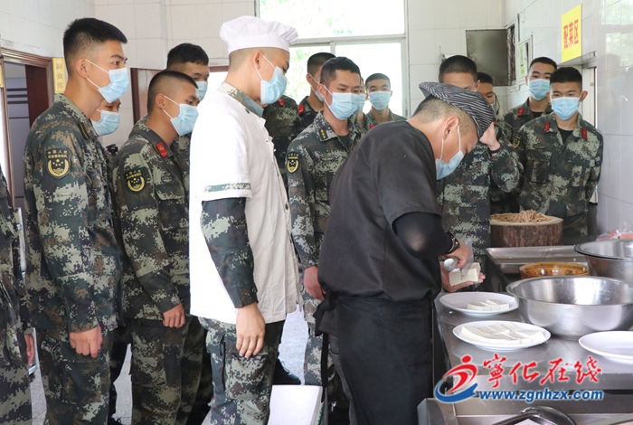 武警寧化中隊開展“駐地紅軍餐進軍營”活動