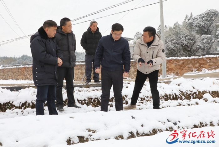 寧化縣領導赴水茜鎮調研防寒防凍工作