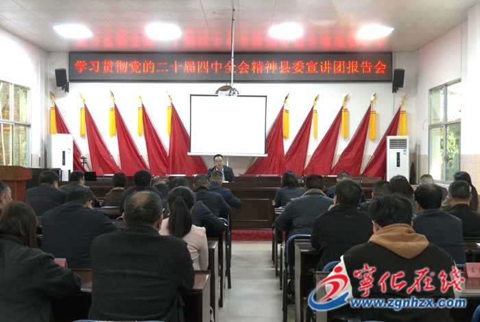 學(xué)習(xí)貫徹黨的二十屆四中全會(huì)精神縣委宣講團(tuán)赴各鄉(xiāng)鎮(zhèn)開展宣講